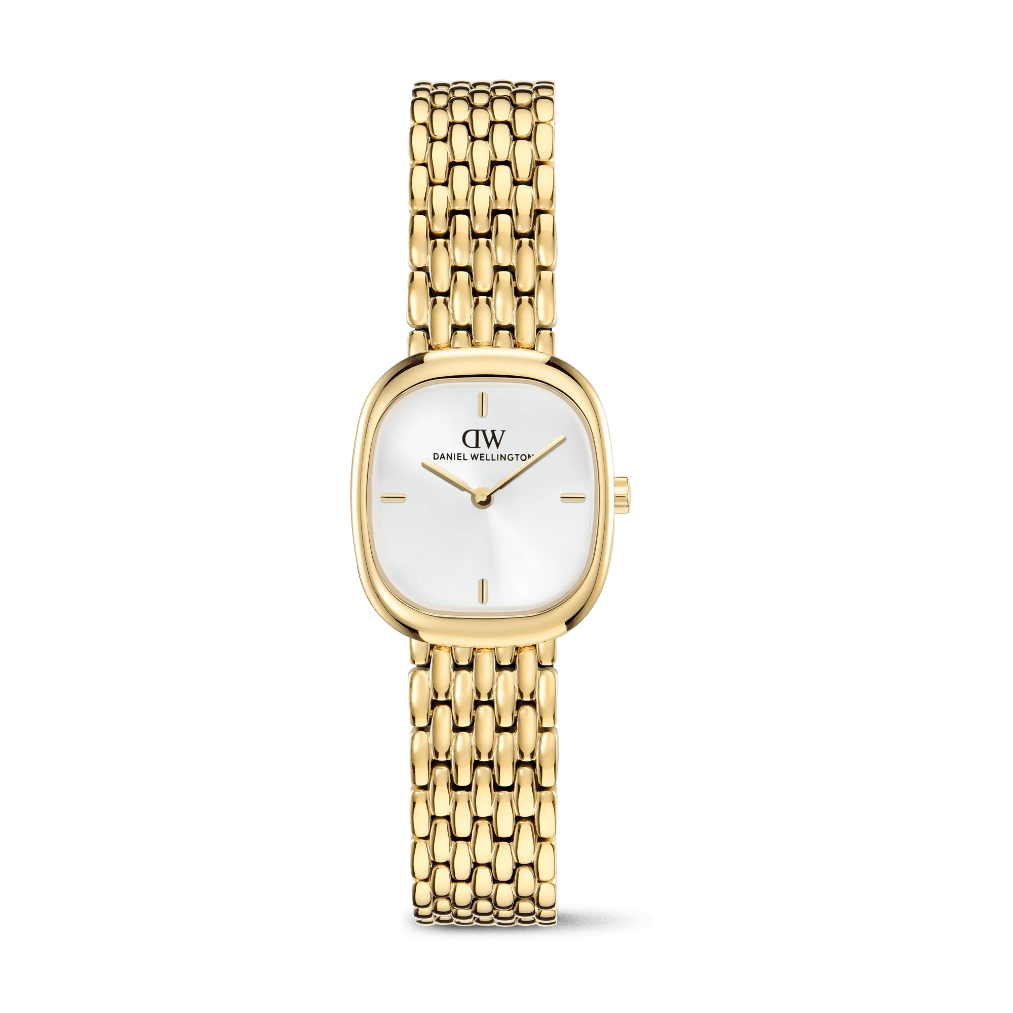 Corta White Grain-Link Gold