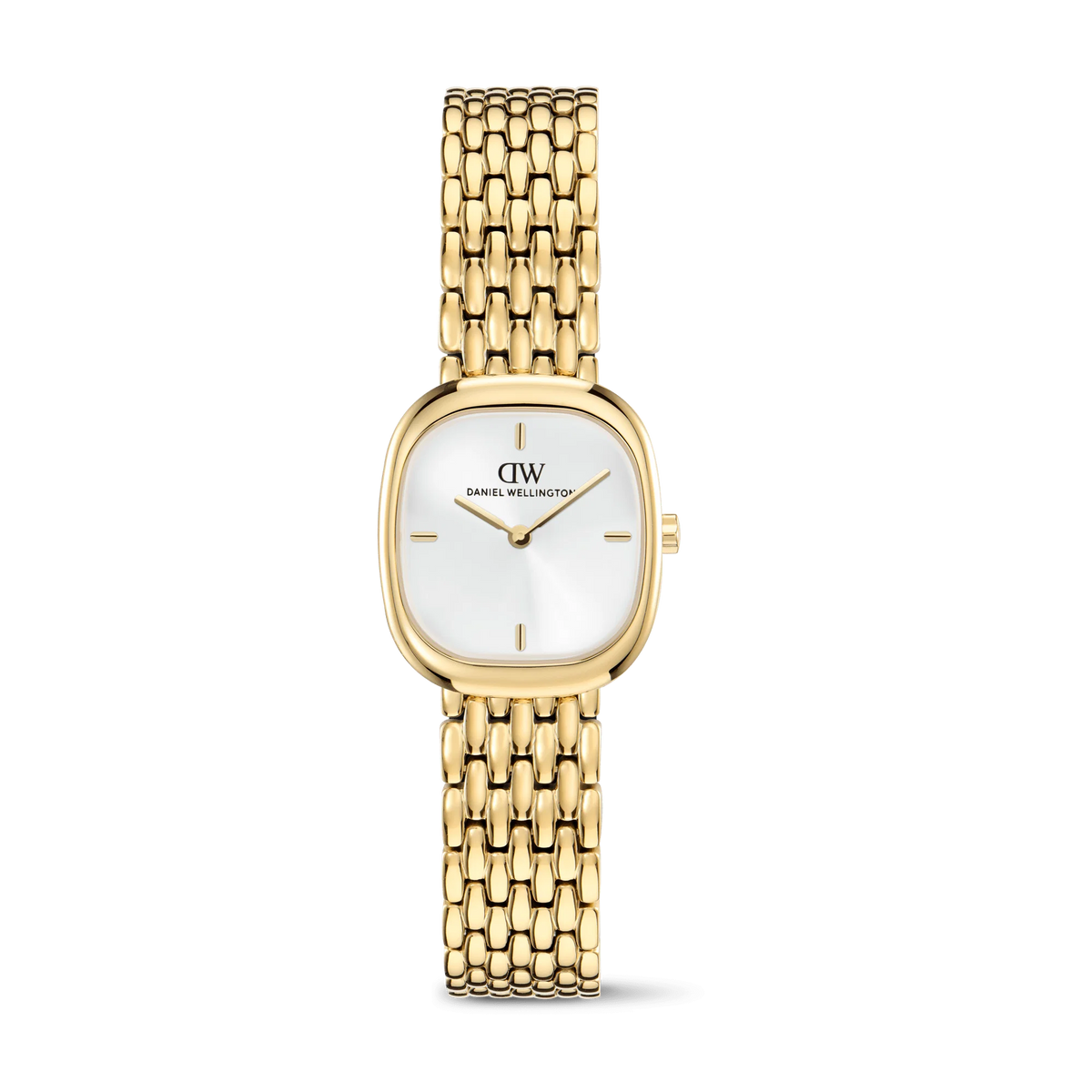 Corta White Grain-Link Gold