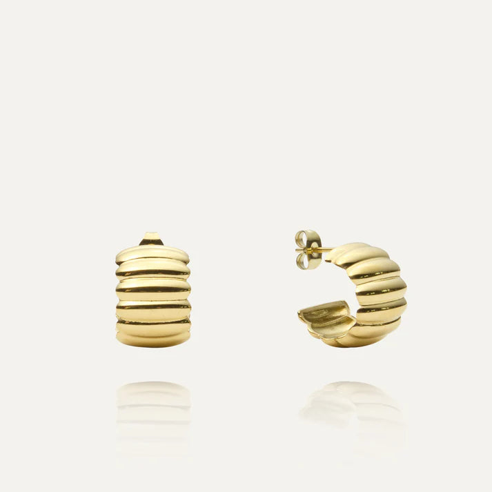 Chic Ribbed Earrings