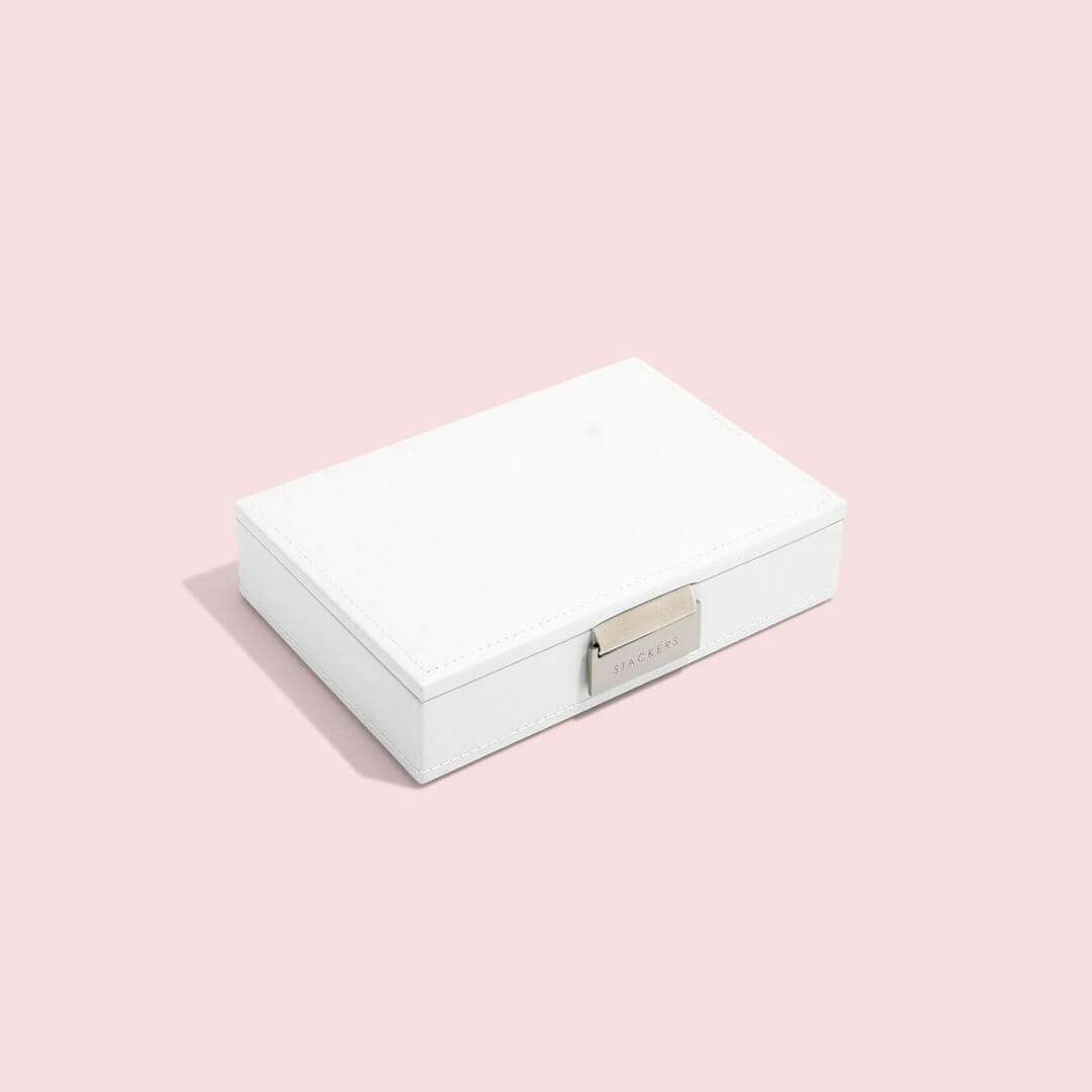 Staflarar HVÍTT Mini Leður lok 