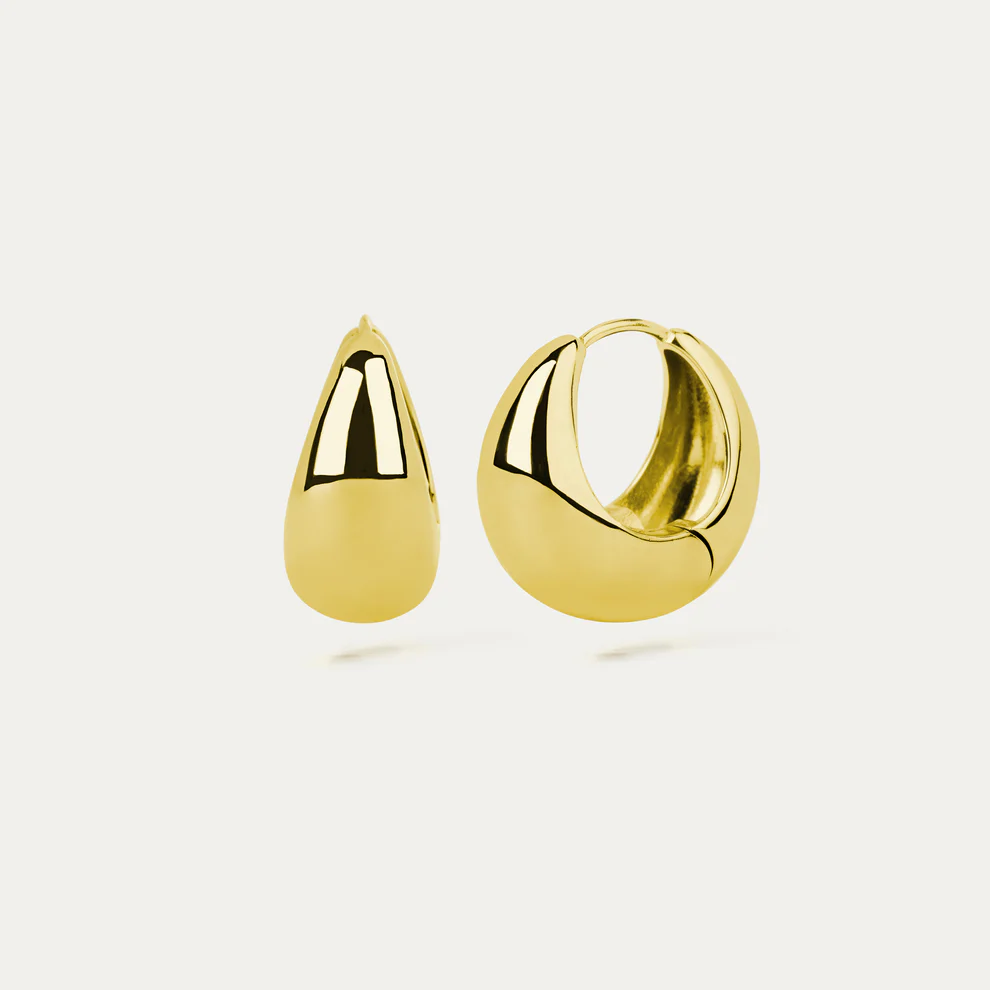 BY-L – Stilla Chunky hoops – Gyllaðir