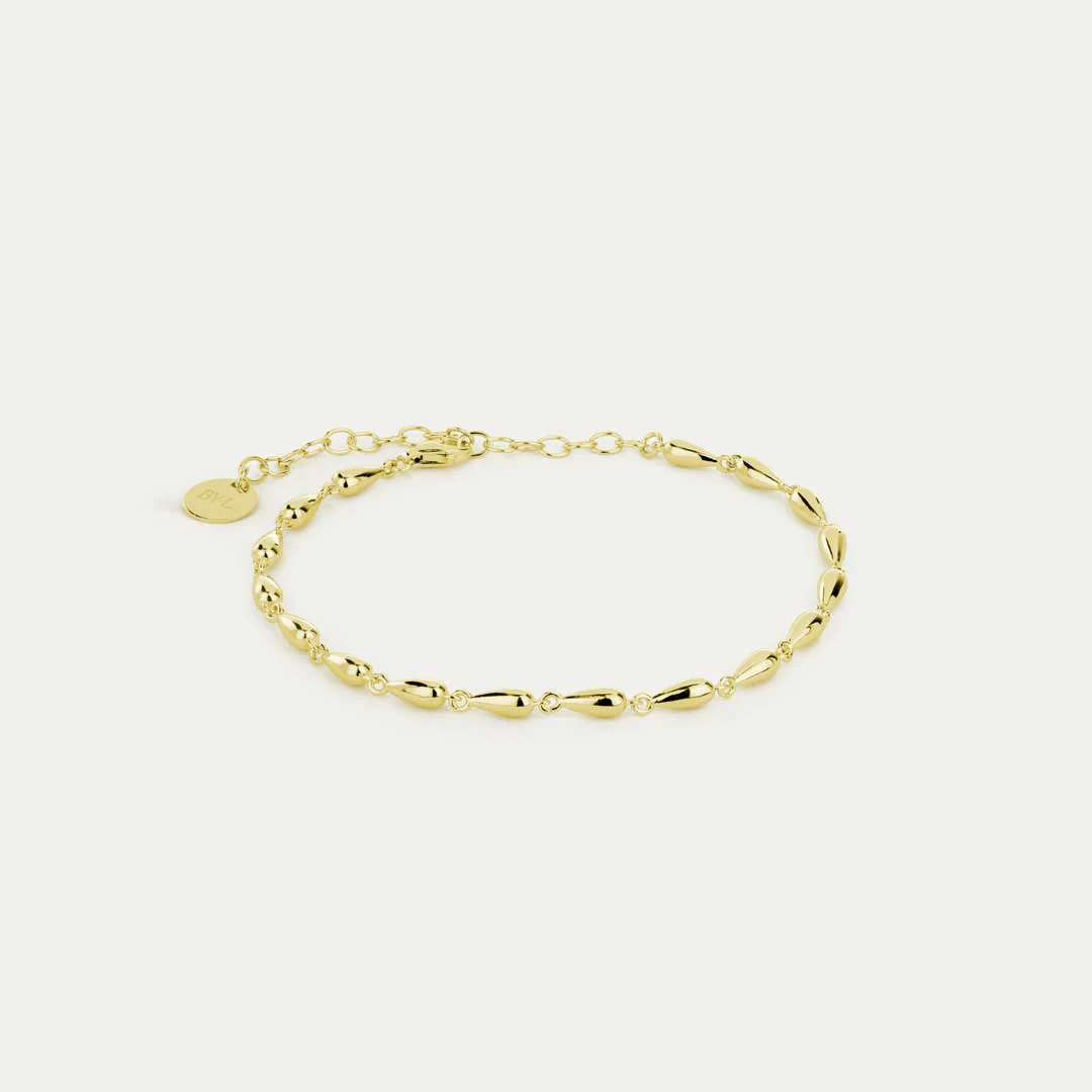 BY-L – Stilla armband dropi við dropa – gyllt