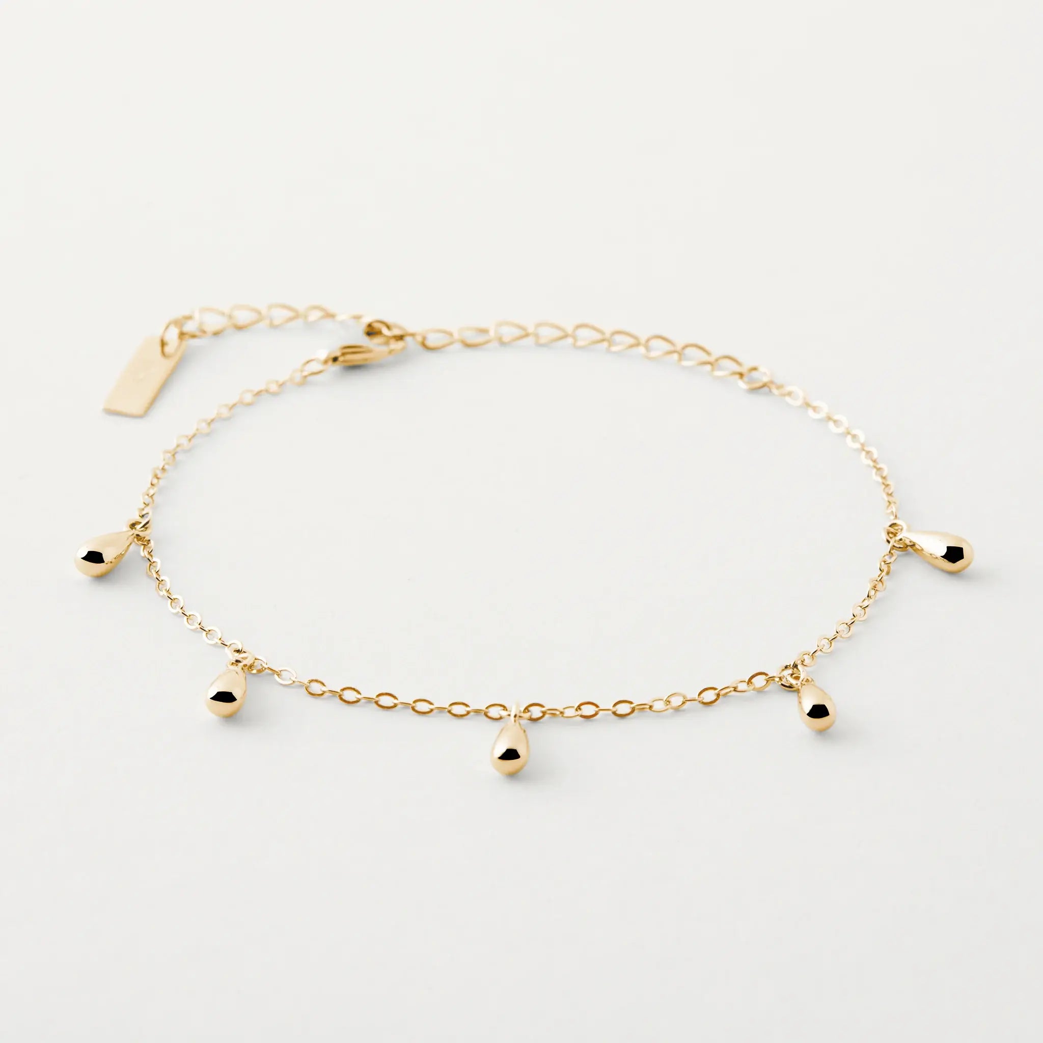 BY LOVISA - Stilla armband 5 dropar - gyllt