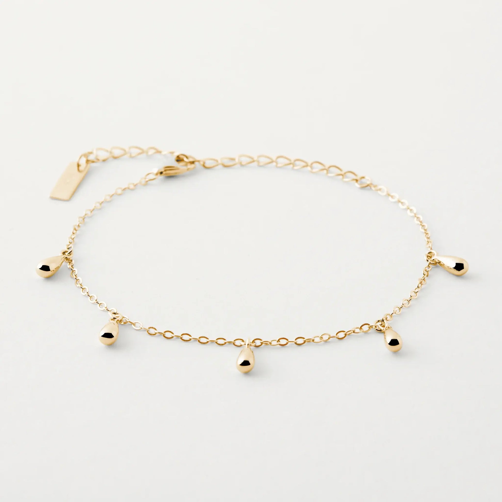 BY LOVISA - Stilla armband 5 dropar - gyllt
