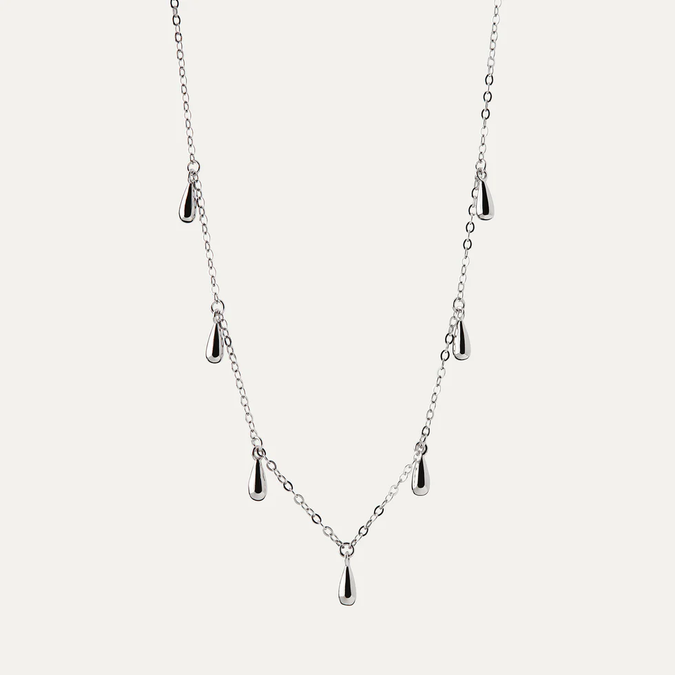 BY-L – Stilla hálsfesti 7 dropar – rhodium