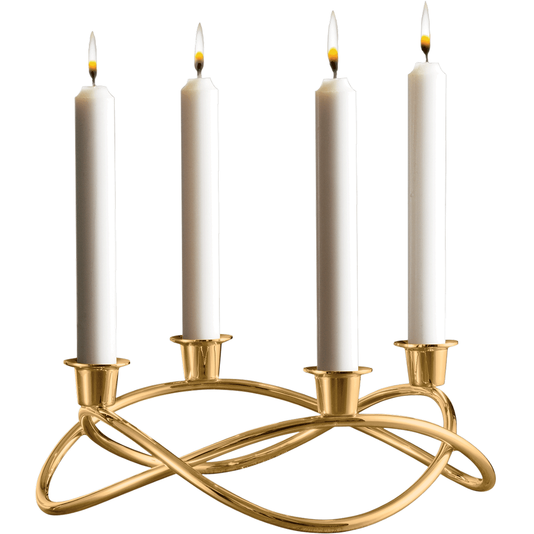 Georg Jensen Season aðventukertastjaki gull