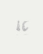 BY•L – TAILSTAILS EYRNALOKKAR 18MM – RHODIUM