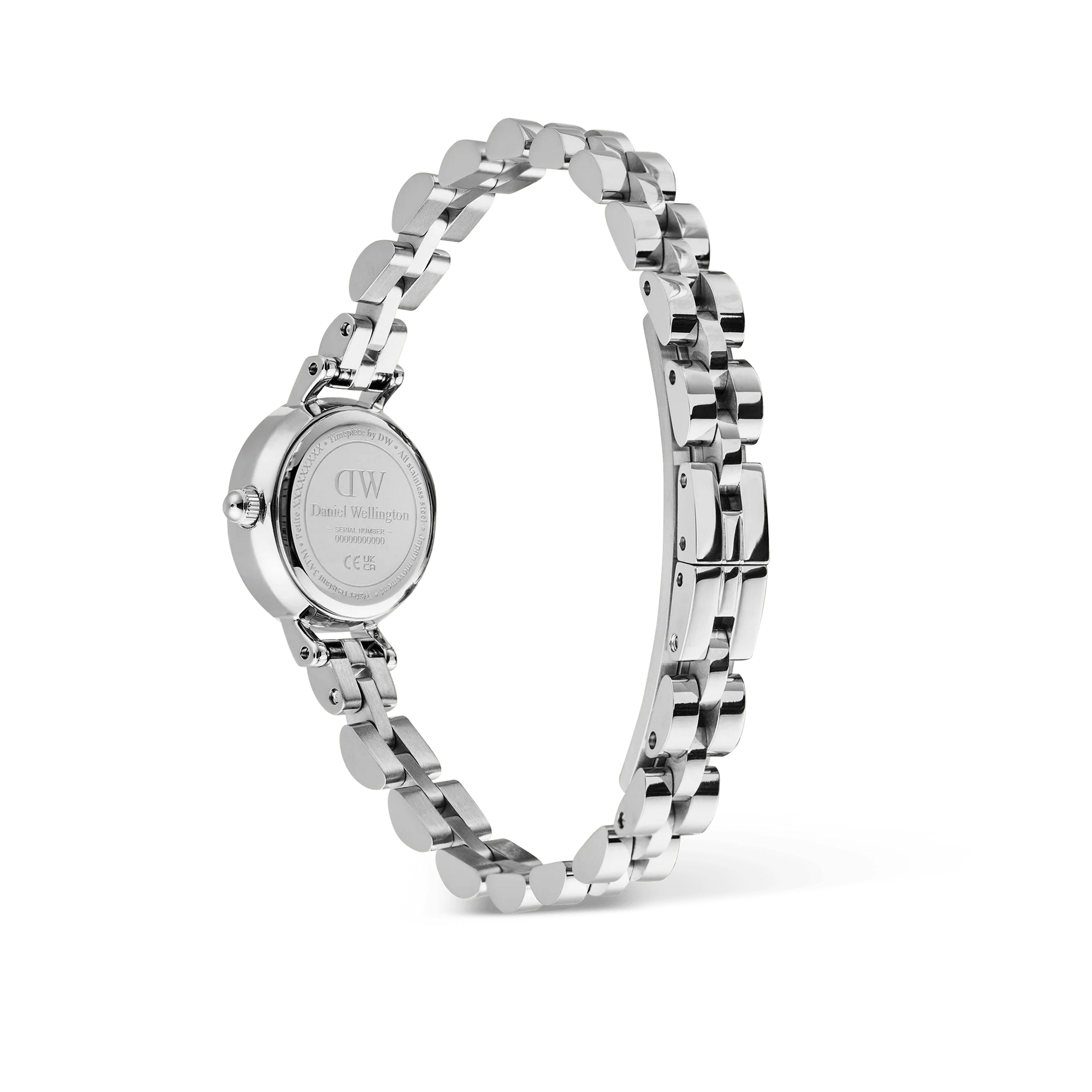 Daniel Wellington – Petite Mini Arch 3-link White Silver - 19mm
