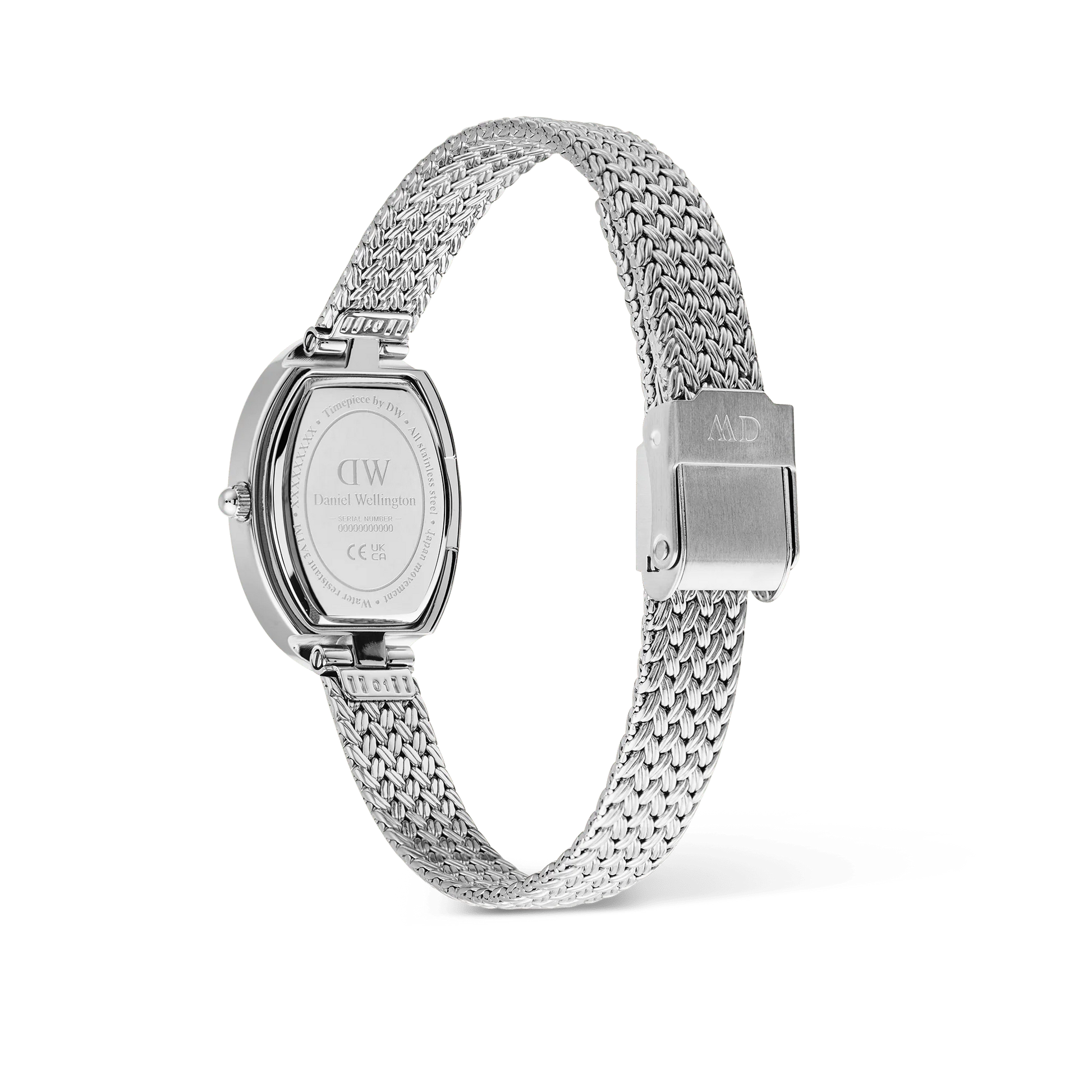 Daniel Wellington - Juliette Braided Mesh White Sunray Silver - 20x26mm