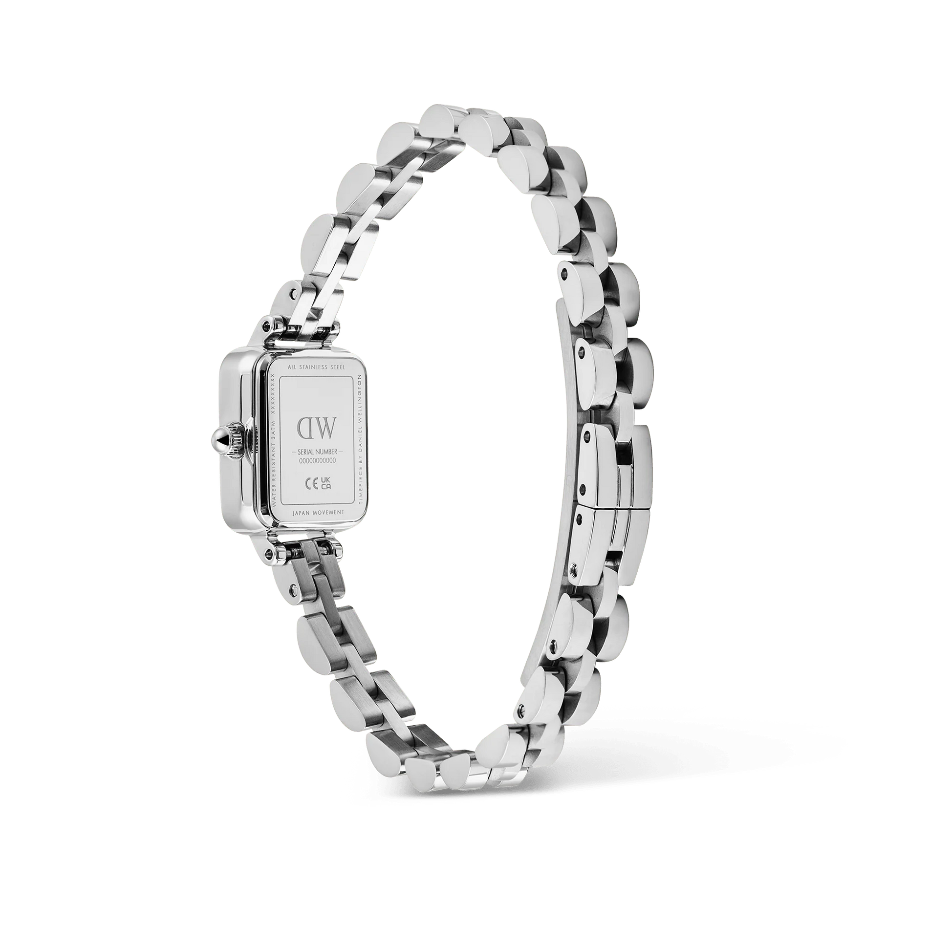 Daniel Wellington – Quadro Mini Arch 3-link White Sunray Silver – 15,4 x 18,2mm