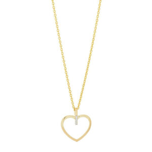 Gullhálsmen - 14 kt - Demantar