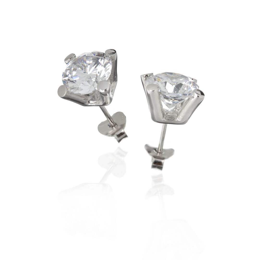 Silfureyrnalokkar eldur og ís 6 mm steinn