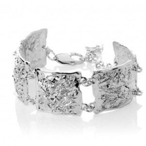 Silfur armband eldur og ís