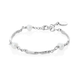 Mystic | Dögg | Silfurarmband með ferskvatnsperlum