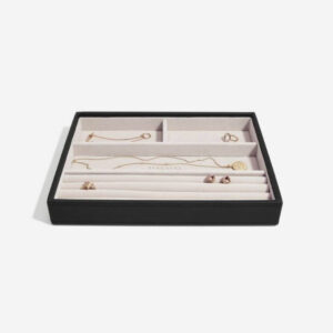 Stackers box svart fyrir hringi og armbönd