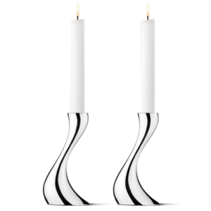 Georg Jensen Cobra kertastjakar 2 stk 16cm