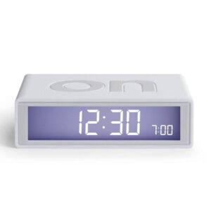 Lexon vekjaraklukka white stór