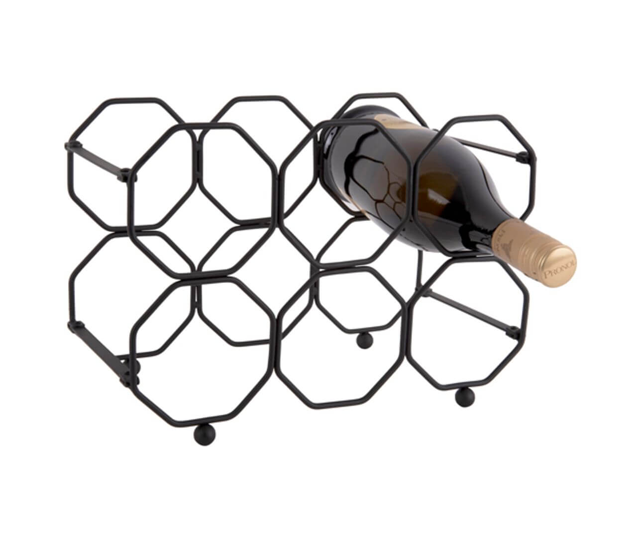 Vínrekki - Honeycomb - Svartur