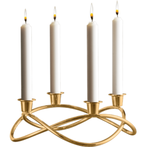 Georg Jensen Season aðventukertastjaki gull