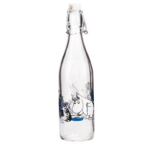 Moomin glerflaska 0,5l Blueberries