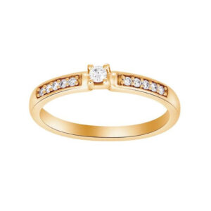 GULLHRINGUR – 14 KT – DEMANTAR