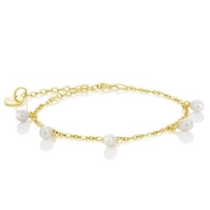 BYLOVISA - Haf - Fínt Armband 5 Perlur