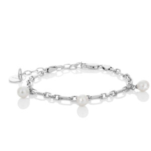 BYLOVISA – HAF – GRÓFT ARMBAND 3 PERLUR