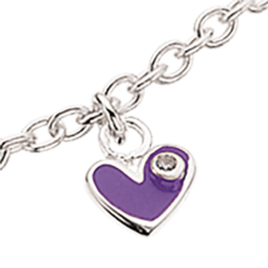 SILFUR – ARMBAND – HJARTA