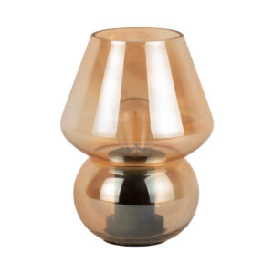 Led borðlampi – Gler – Brúnn