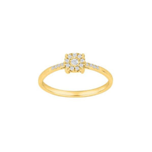 GULLHRINGUR – 14 KT – DEMANTAR