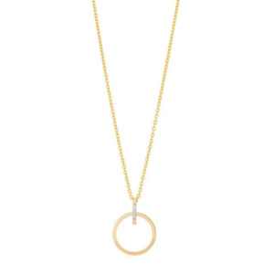 GULLHÁLSMEN – 14 KT – DEMANTAR