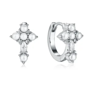 CROSS PEARL - EYRNALOKKAR - VERADESIGN