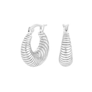 Silfur eyrnalokkahringir – 16 mm