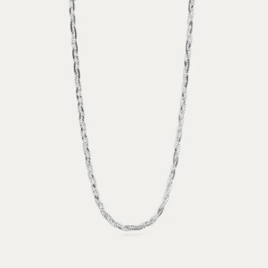 BY•L – FOSSFLÉTTA GRÓF HÁLSFESTI - RHODIUM