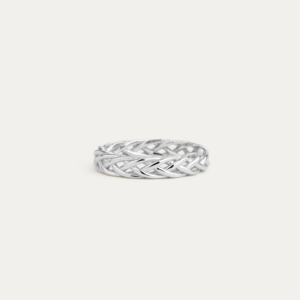BY•L – FISKIFLÉTTUHRINGUR HERRA 4MM - RHODIUM