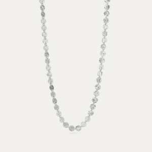 BY•L – FROST HÁLSFESTI HRINGLAGA HLEKKIR - RHODIUM