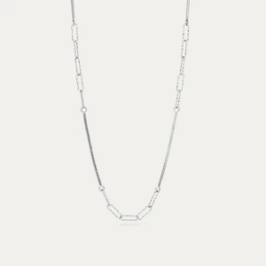 BY•L – FROST HÁLSFESTI M/ KEÐJU Á MILLI - RHODIUM