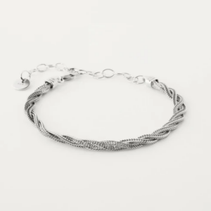 BY•L – ROPE VINTAGE HERRAR ARMBAND - RHODIUM