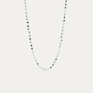 BY•L – CUBE HÁLSMEN KUBBAR MEÐ KEÐJU - RHODIUM