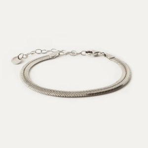 BY•L – SPINE FLAT ARMBAND - RHODIUM