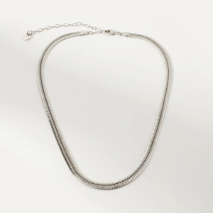 BY•L – SPINE FLAT HÁLSKEÐJA - RHODIUM