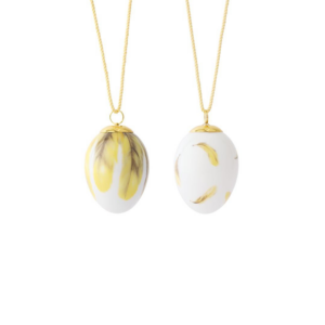 Royal Copenhagen Páskaegg 2025 Oriole Feathers 2stk