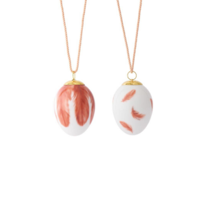 Royal Copenhagen Páskaegg 2025 Redstart Feathers 2stk