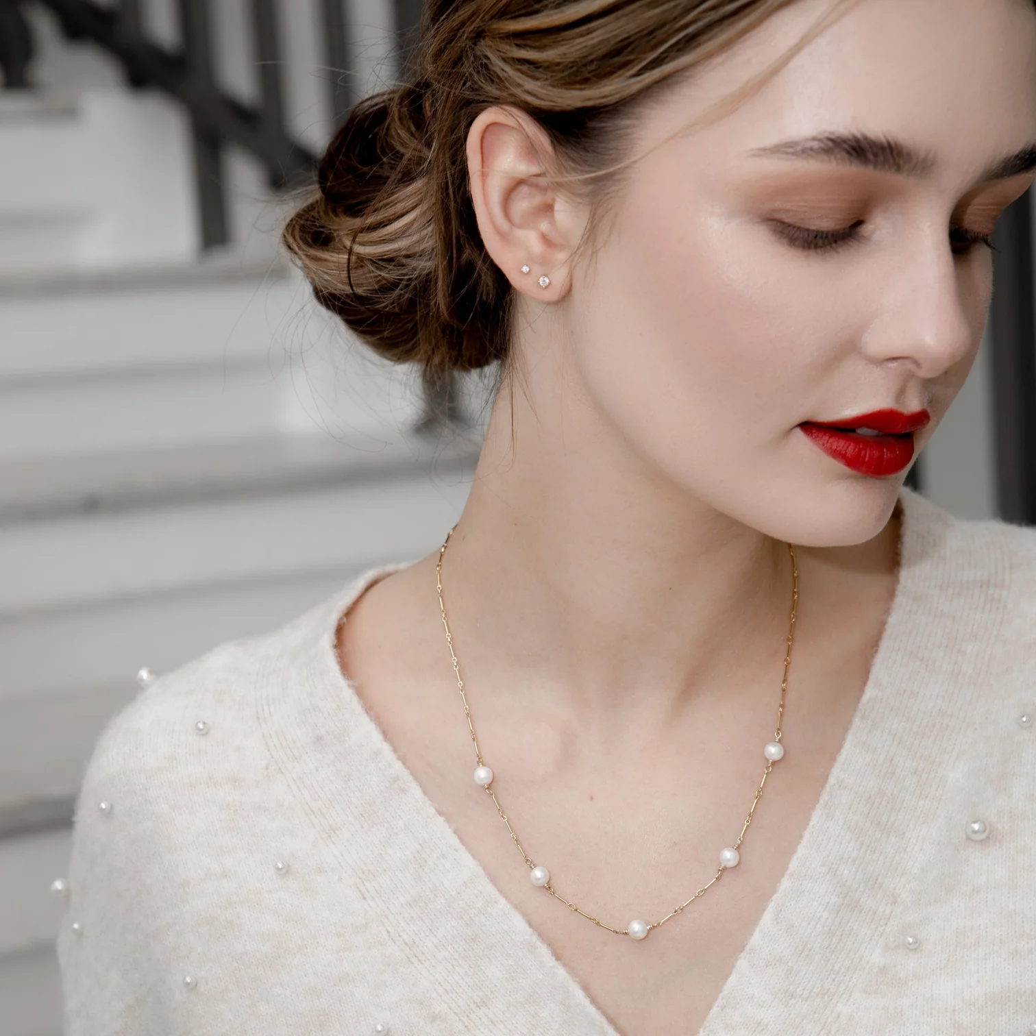 Pearl & Link Necklace