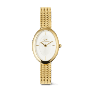 Daniel Wellington – Juliette Braided Mesh White Sunray Gold – 20x26mm