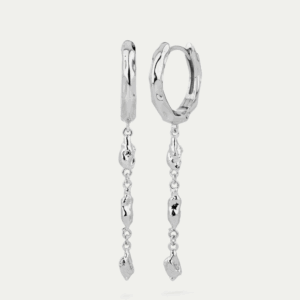 BY•L – Örkörk eyrnalokkar 20mm hoops m/ 3x arkir - rhodium