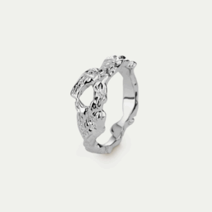 BY•L – Örkörk hringur mjór - rhodium