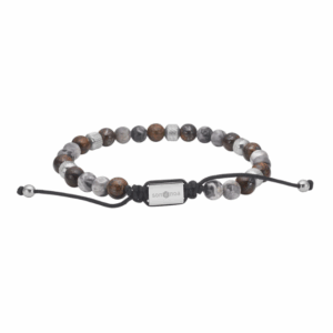 Armband – map stone/ilmenite bronzitite - 6 mm