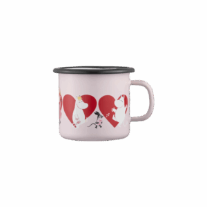 Moomin enamel mug Heart 2,5dl