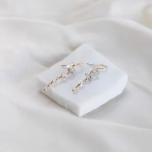 Tiered Herkimer Earrings